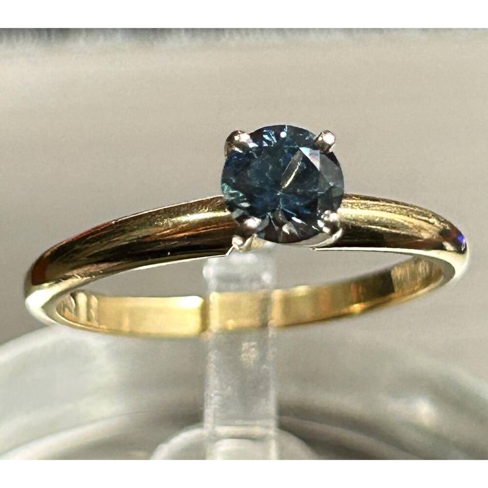 Vintage Michael Anthony 14k Yellow Gold Topaz Ring, Size 7 fine jewelry